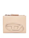 Diesel 1DR logo-plaque zip wallet - Pink
