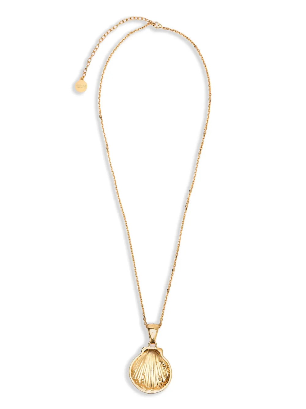 Roberto Cavalli Necklace With Decorated Shell In Gold