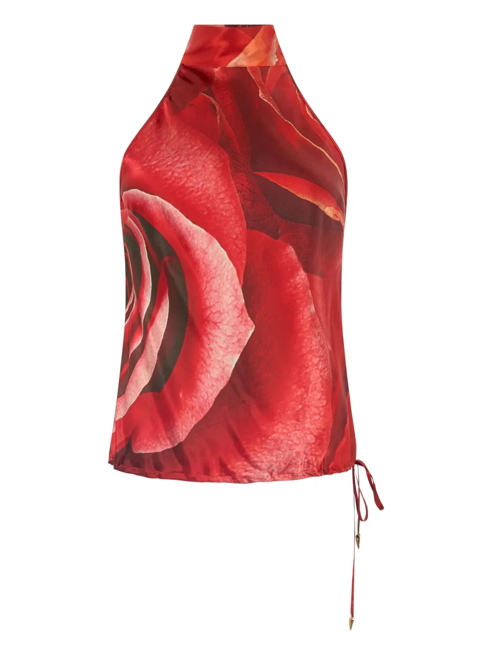 Roberto Cavalli Zijden top Rood