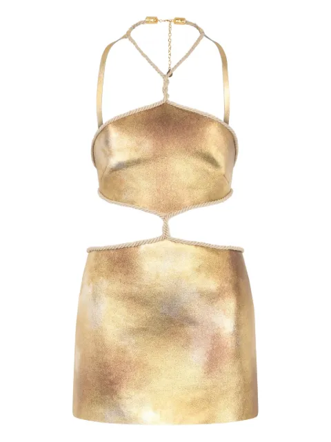 Roberto Cavalli cut-out mini dress