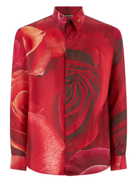 Roberto Cavalli camisa de seda con estampado floral