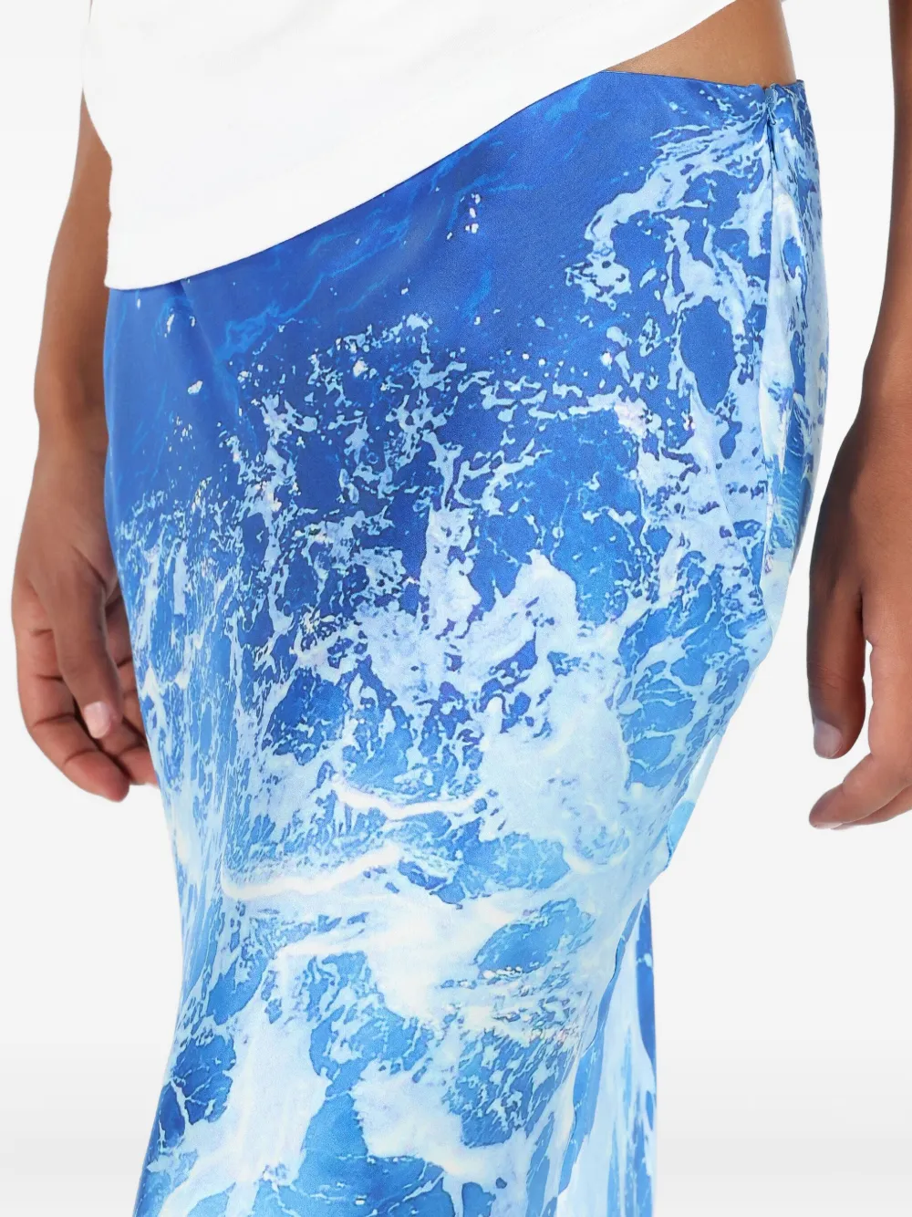 Roberto Cavalli Rok met print Blauw