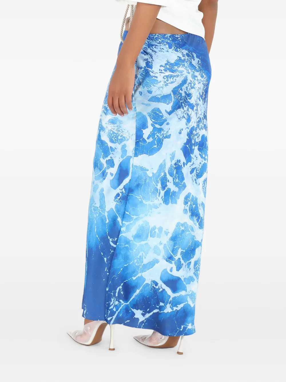Roberto Cavalli Rok met print Blauw