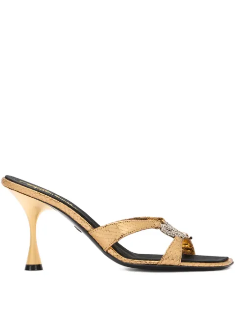 Roberto Cavalli glitter-detail heeled sandals
