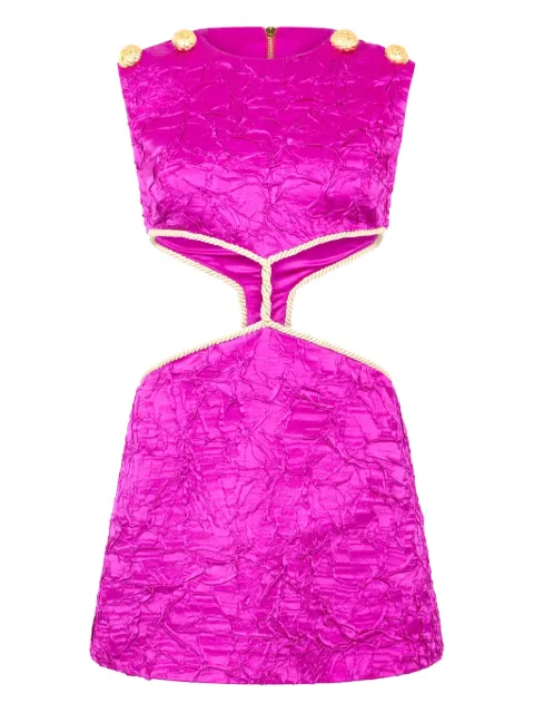 Roberto Cavalli vestido corto con efecto arrugado