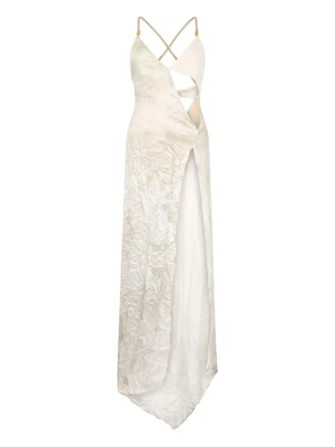 Roberto Cavalli crease-effect dress