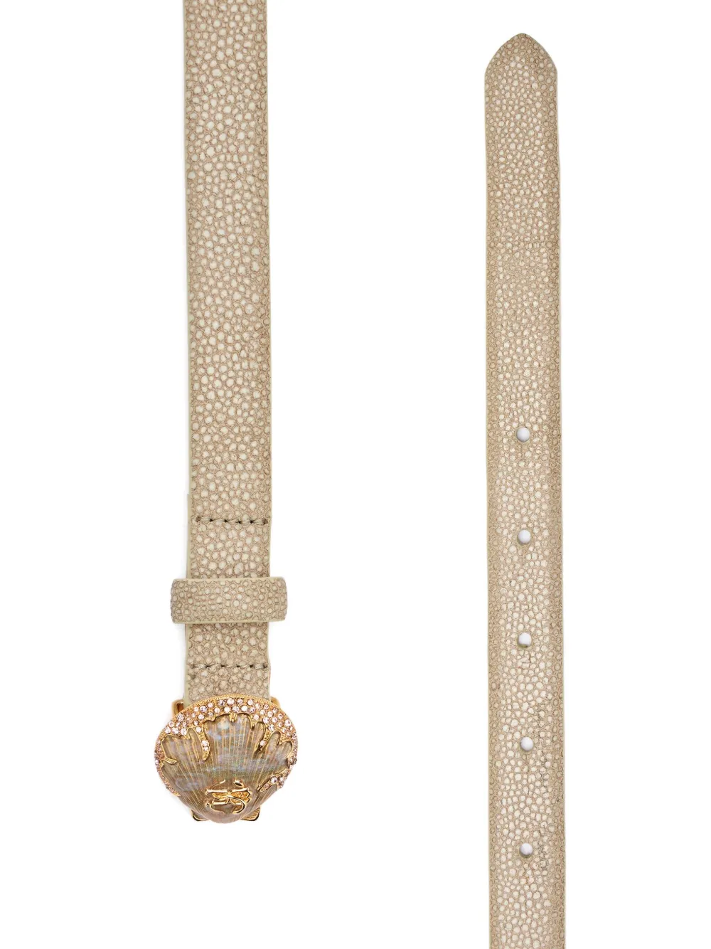 Roberto Cavalli Shell gespriem - Beige