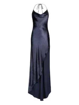 Rabanne Long Dress In Mesh And Jersey