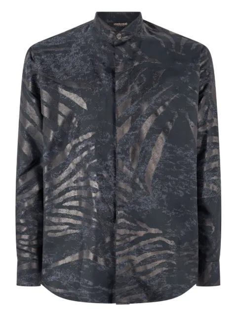 Roberto Cavalli animal-print silk shirt