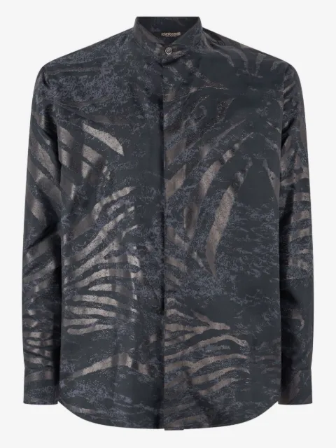 Roberto Cavalli animal-print silk shirt