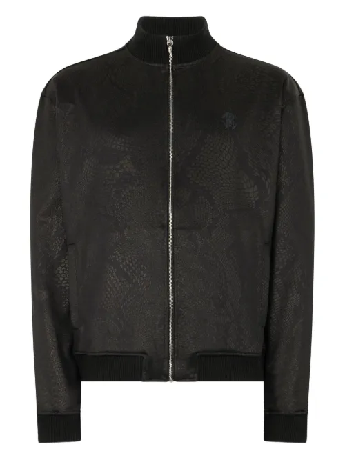 Veste en cuir - Roberto Cavalli - Modalova