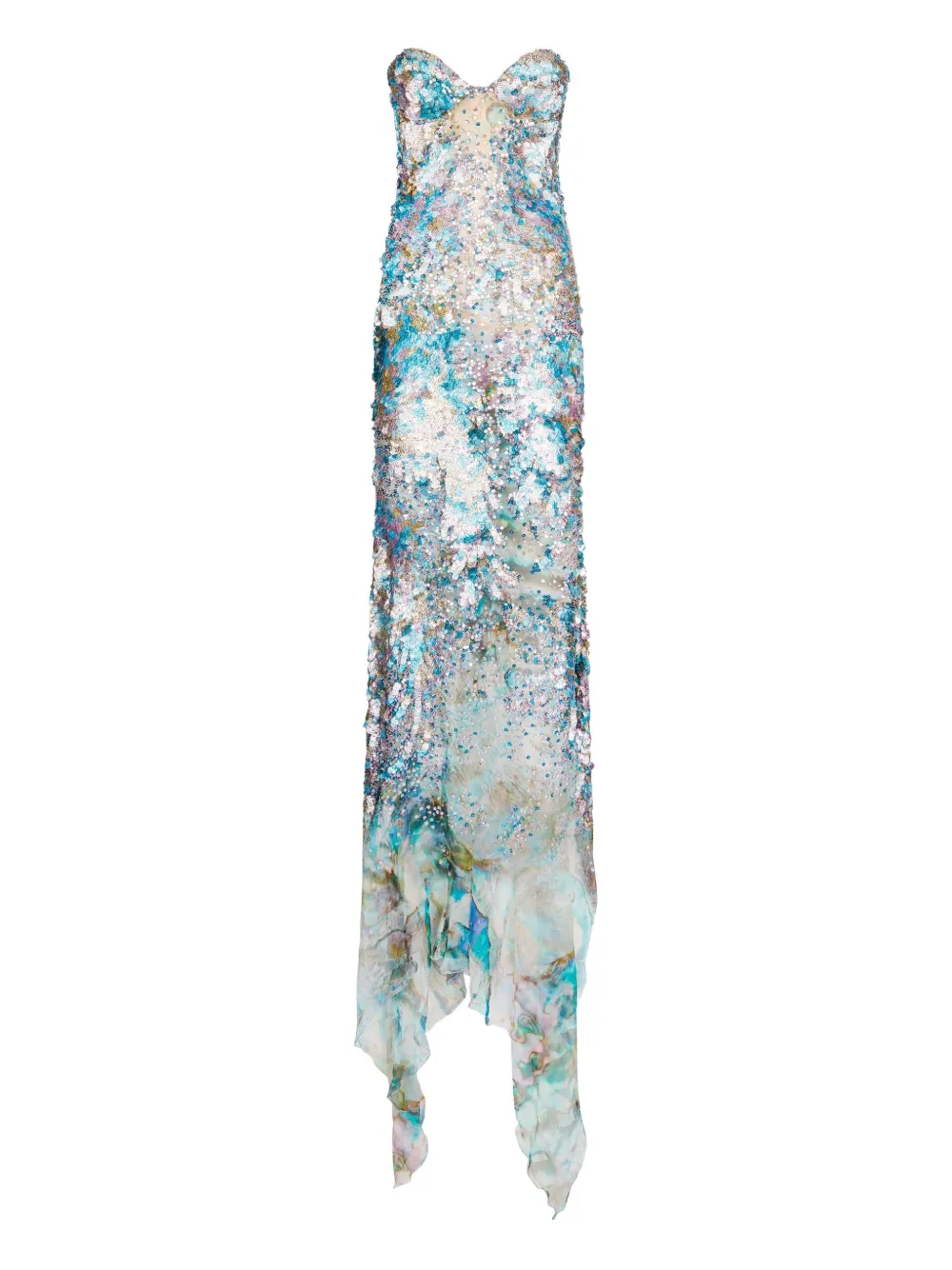 ROBERTO CAVALLI SEQUINNED MAXI DRESS