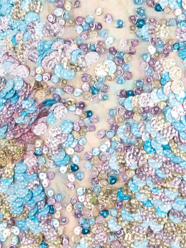 Roberto Cavalli Sequinned Maxi Dress | Blue | FARFETCH