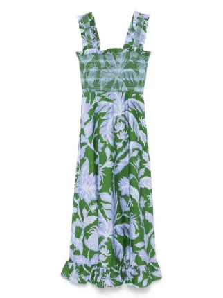 knee length dresses for ladies Reformation Delia Bow Midi Dress – katie + hubbell main image 1