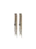 Alexander McQueen crystal-chain earrings - Silver