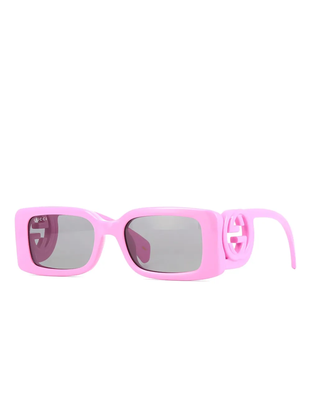 Gucci Eyewear Interlocking G zonnebril met vierkant montuur - Roze