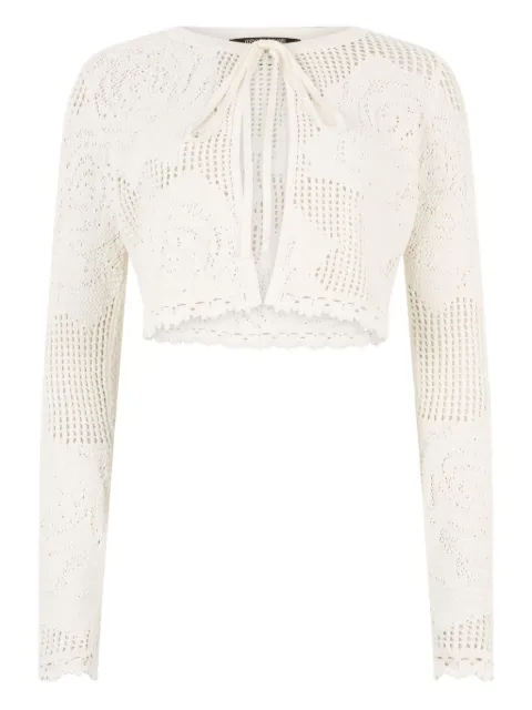 Roberto Cavalli cropped knitted cardigan