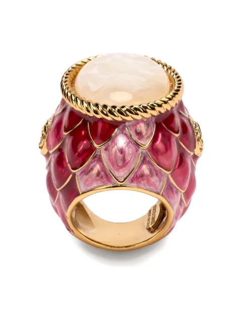 Roberto Cavalli anillo con diseño festoneado