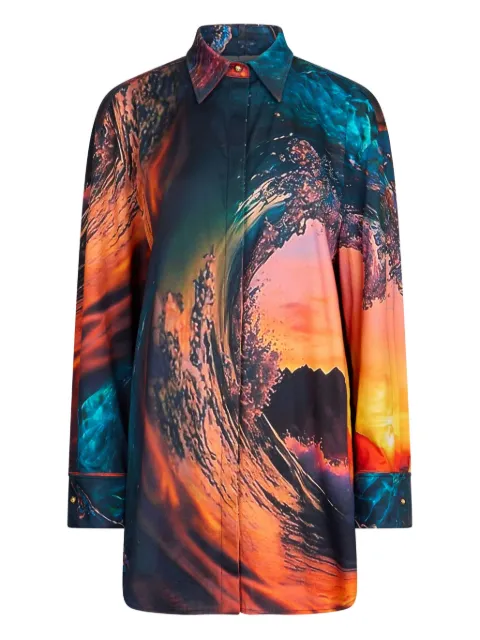 Roberto Cavalli camisa de seda