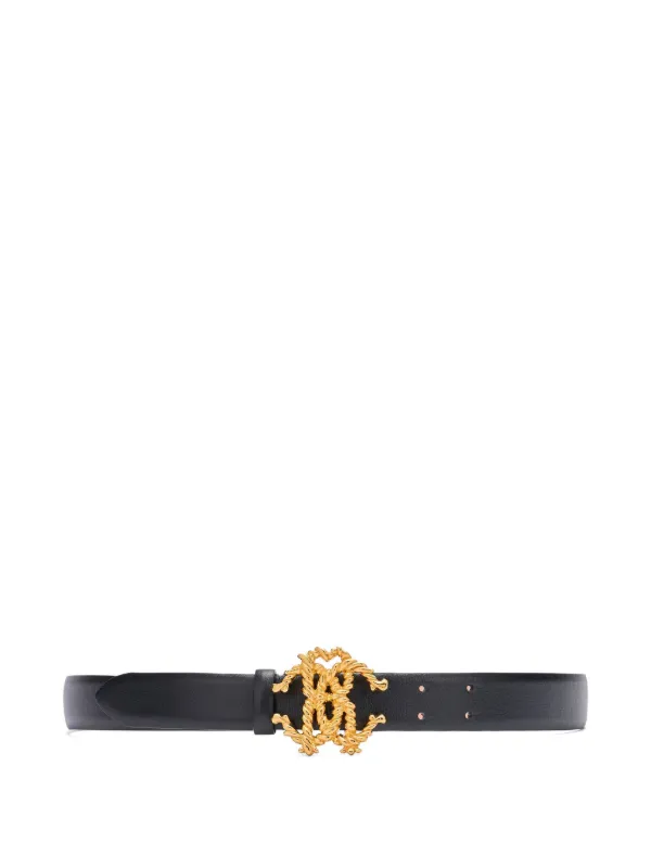 Roberto Cavalli Black Belt with Ornate Gold Buckle Roberto Cavalli Gold Belts for Women for sale | eBay main image 3