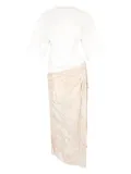 Roberto Cavalli cut-out dress - Neutrals