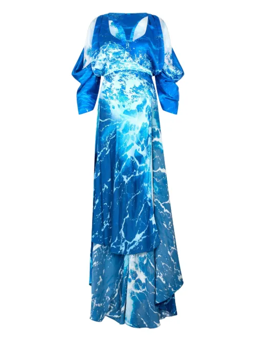 Robe à imprimé graphique - Roberto Cavalli - Modalova