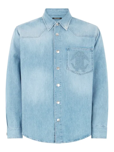 Roberto Cavalli camisa de mezclilla