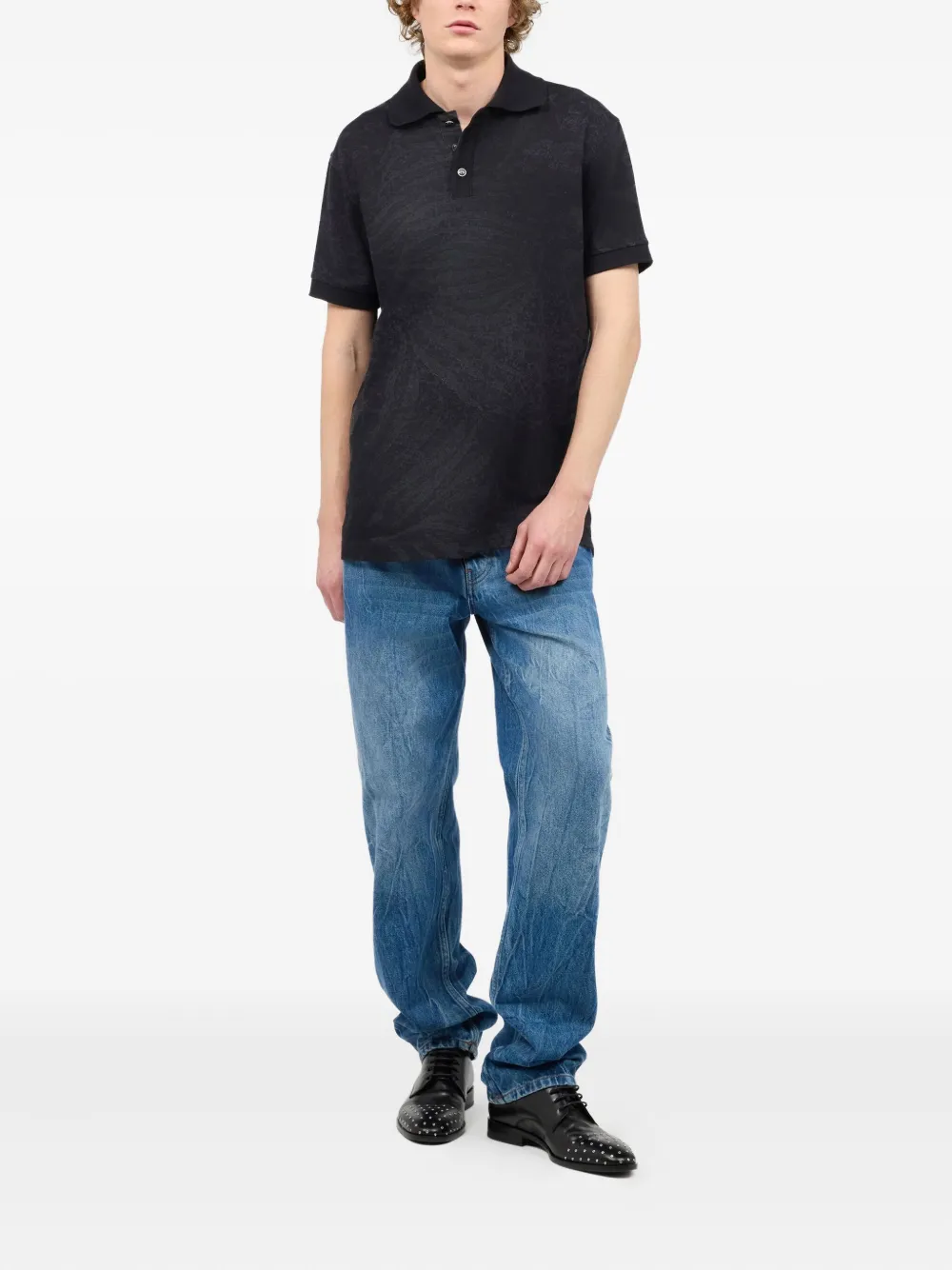 robertocavalli Roberto Cavalli Katoenen poloshirt - Zwart