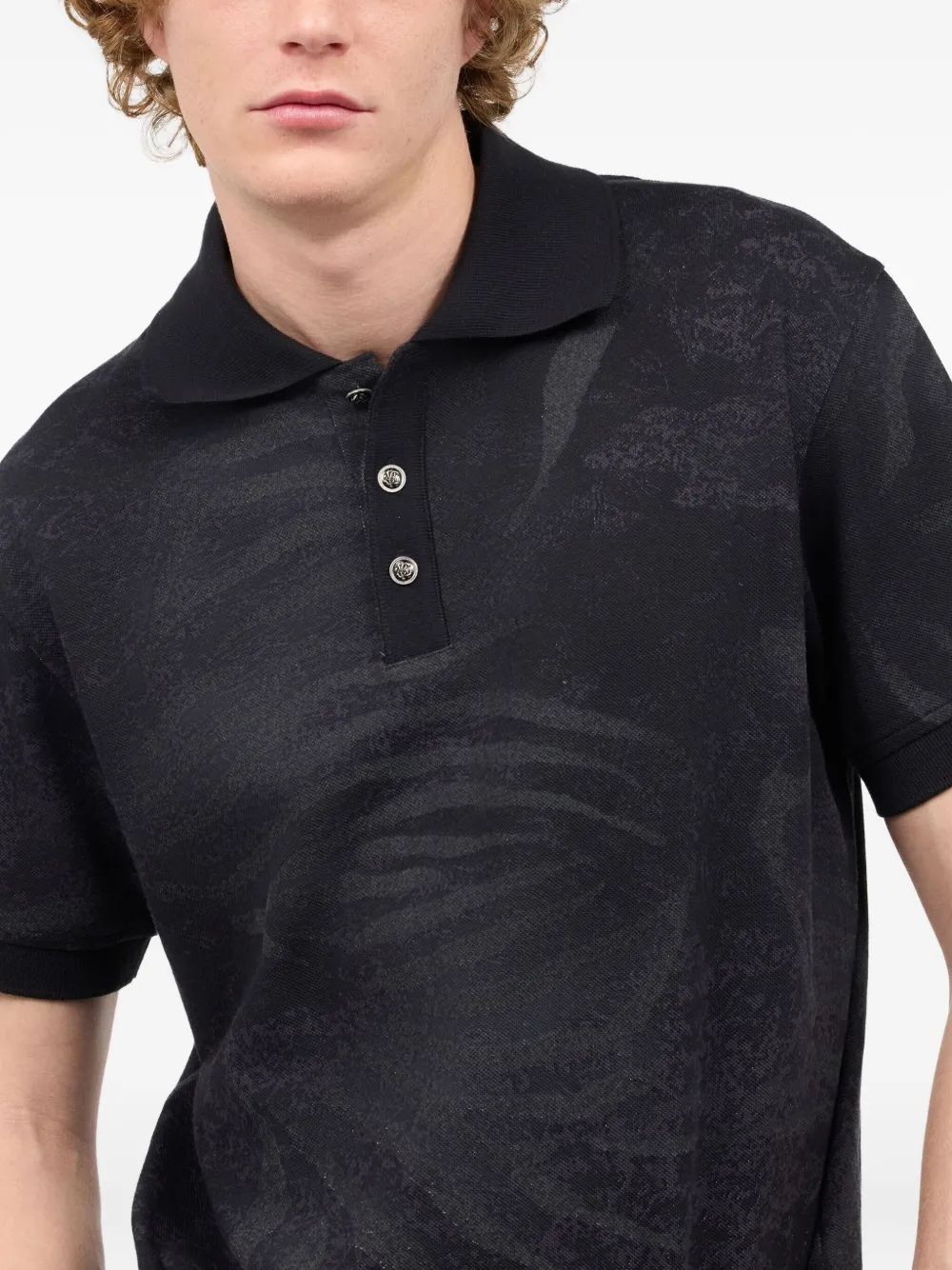 Roberto Cavalli Katoenen poloshirt Zwart
