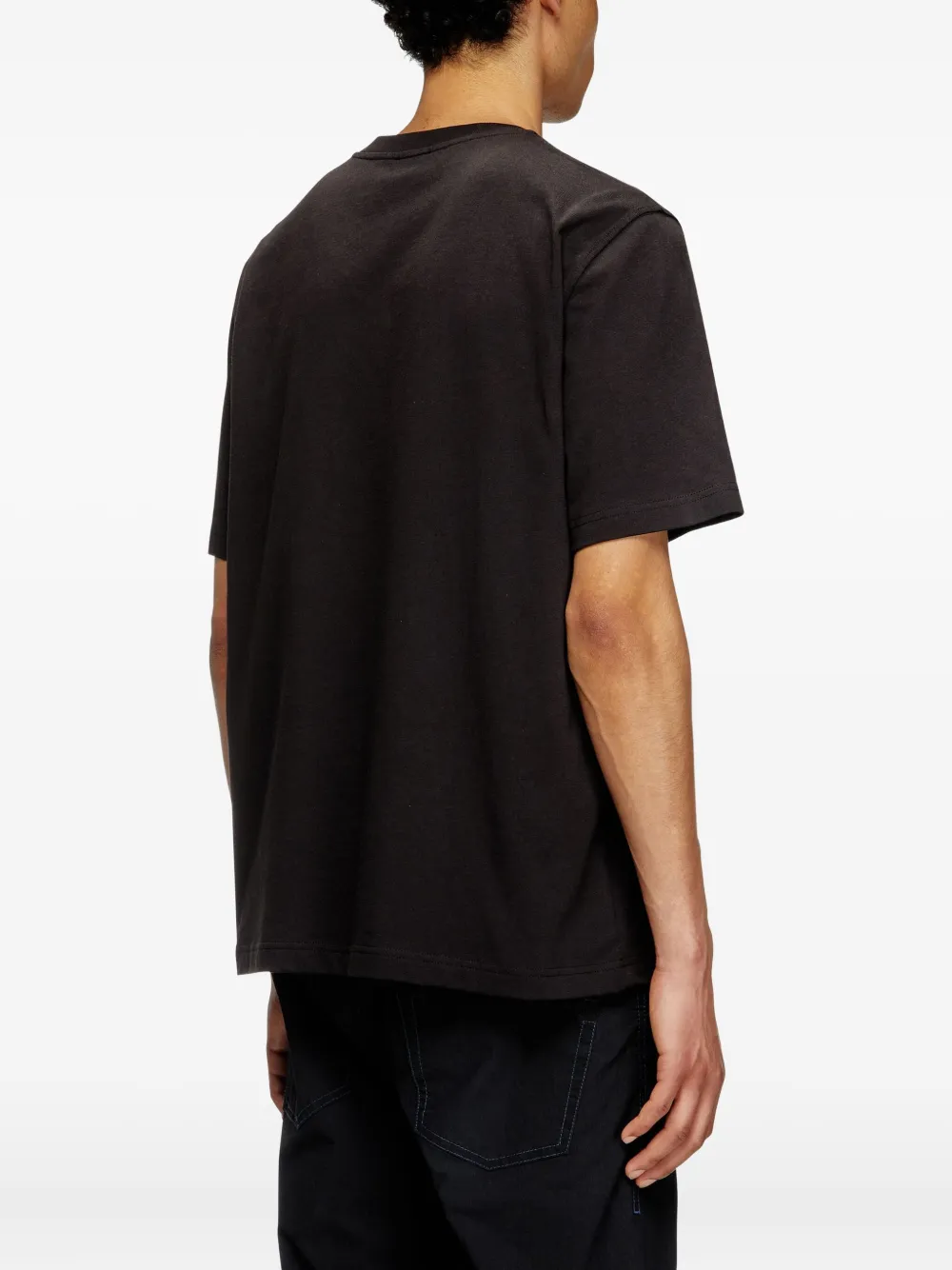 Diesel T-Adjust-Bigoval T-shirt Zwart