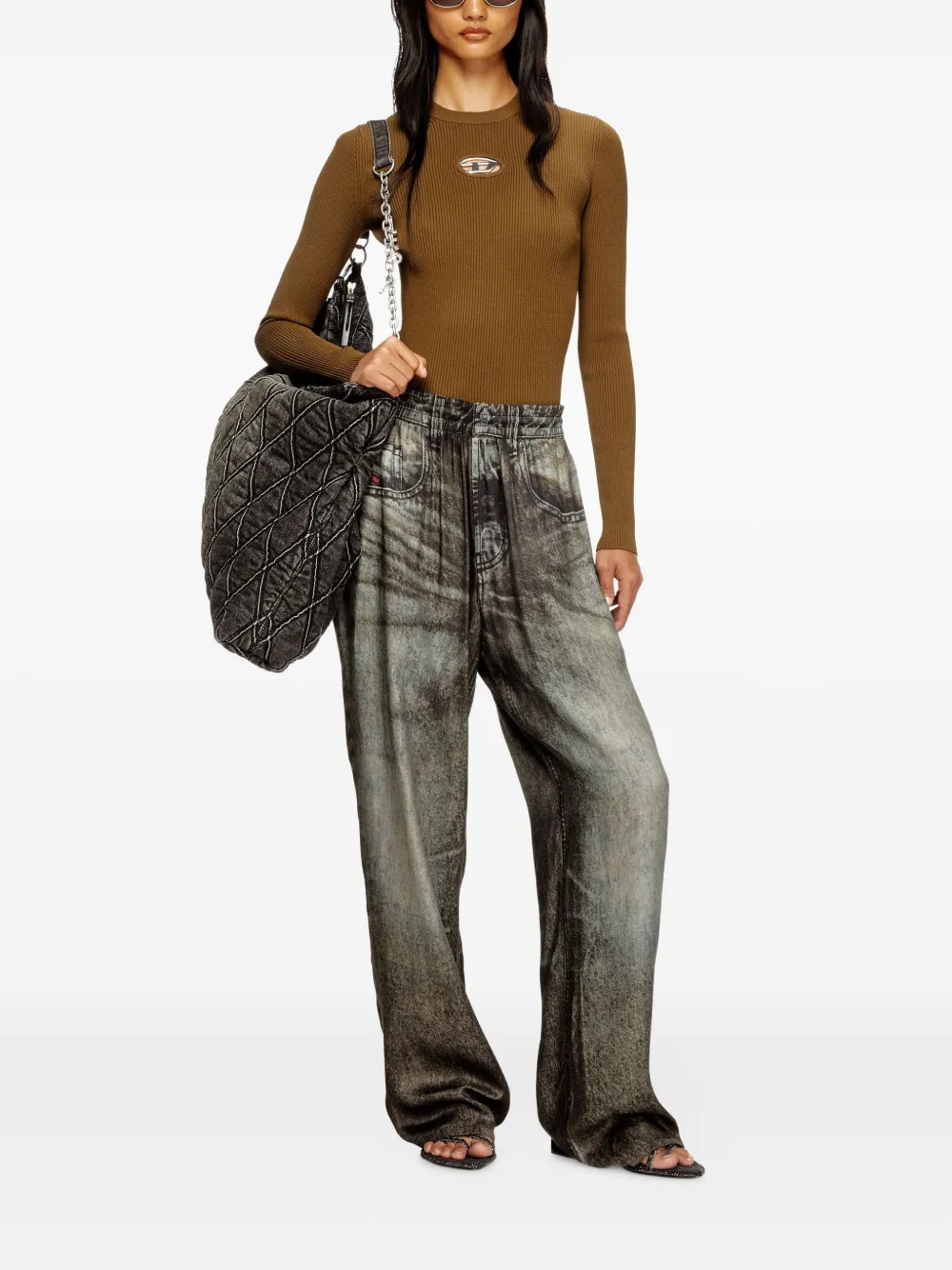 Diesel M-Valari top Groen