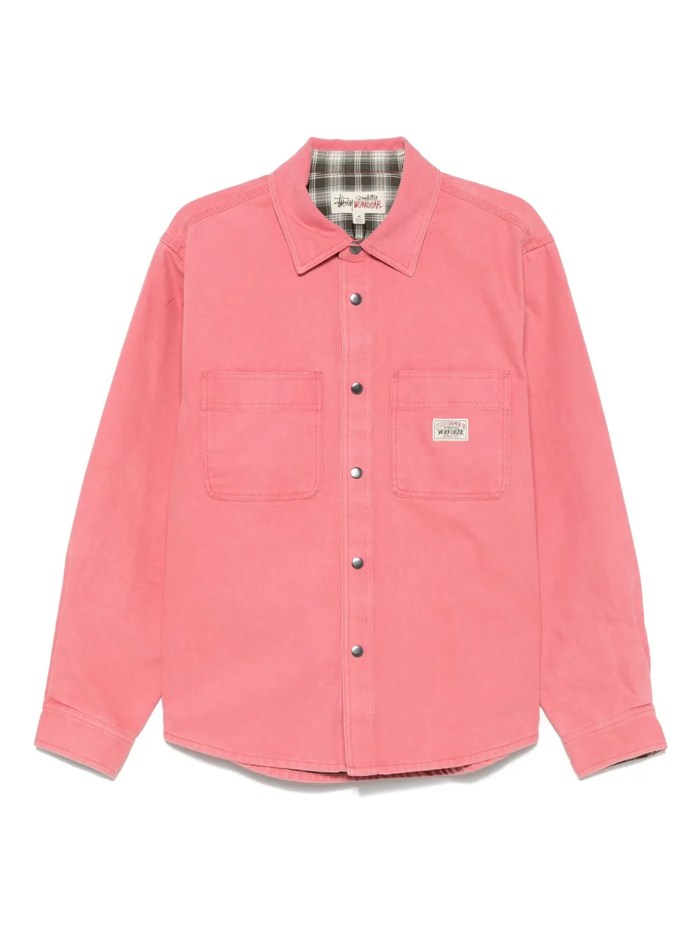 Stüssy Canvas shirt Roze