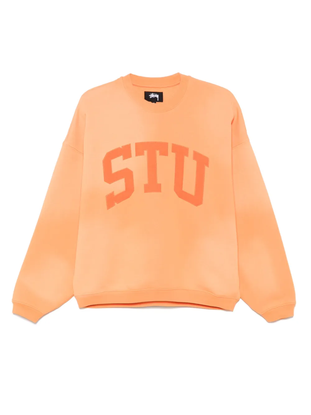 Stüssy Felpa con applicazione Stu - Arancione