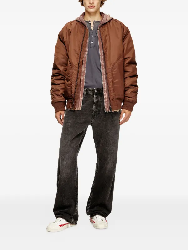 Diesel J-Held ボンバージャケット | ブラウン | FARFETCH JP