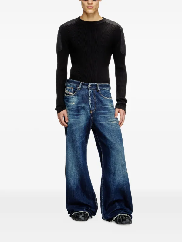 Diesel D-Rise wide-leg Jeans | Blue | FARFETCH PL