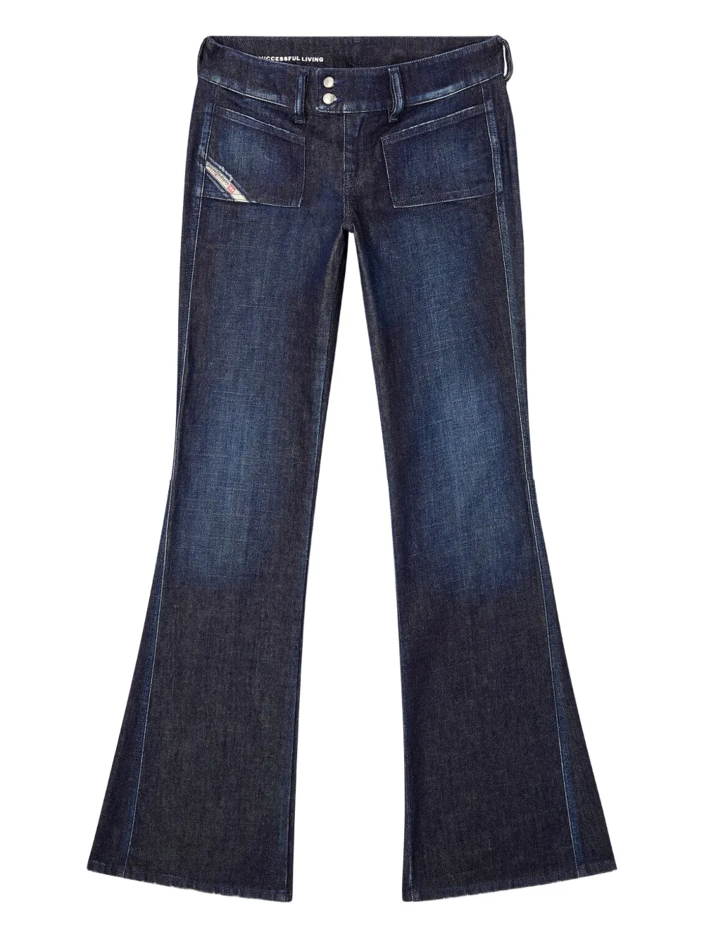 Diesel D-Hush bootcut jeans Blauw