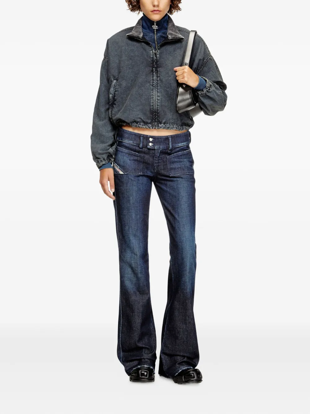 Diesel D-Hush bootcut jeans Blauw