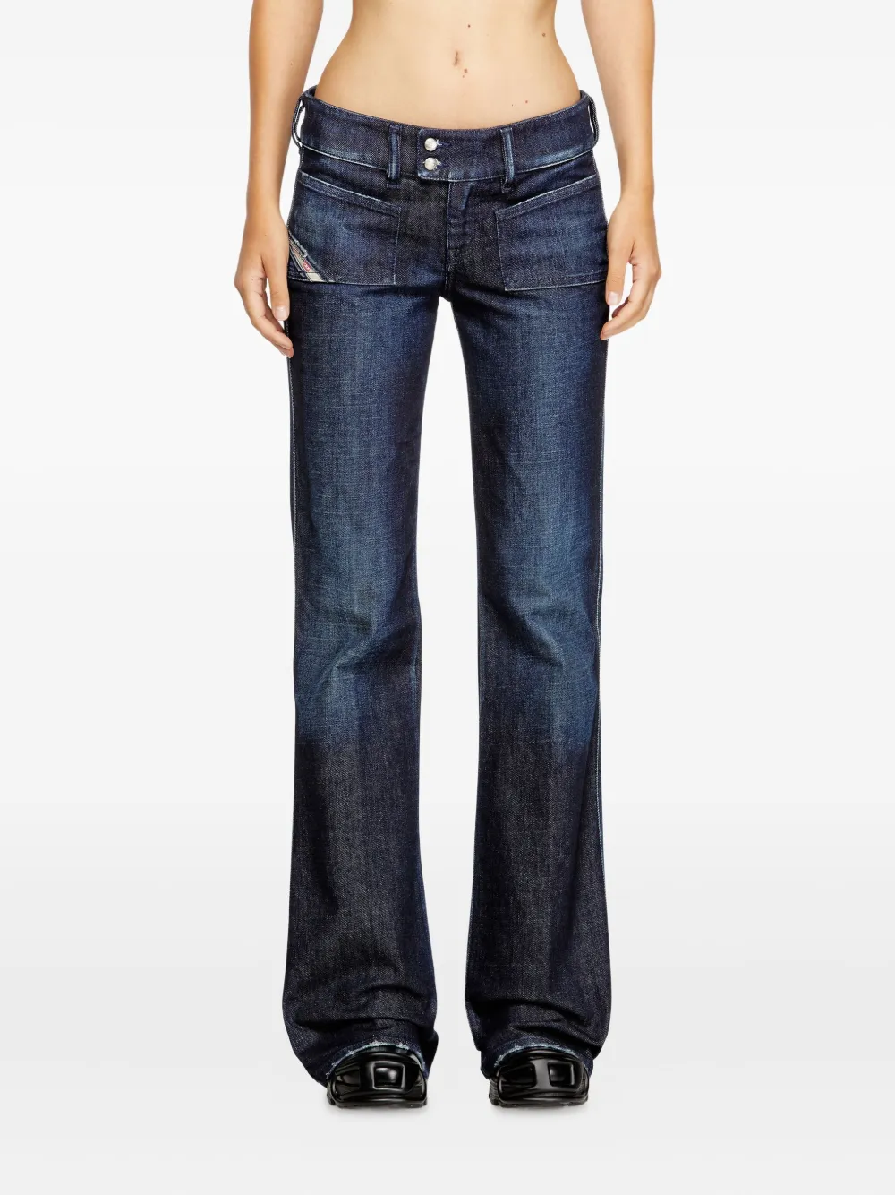 Diesel D-Hush bootcut jeans Blauw