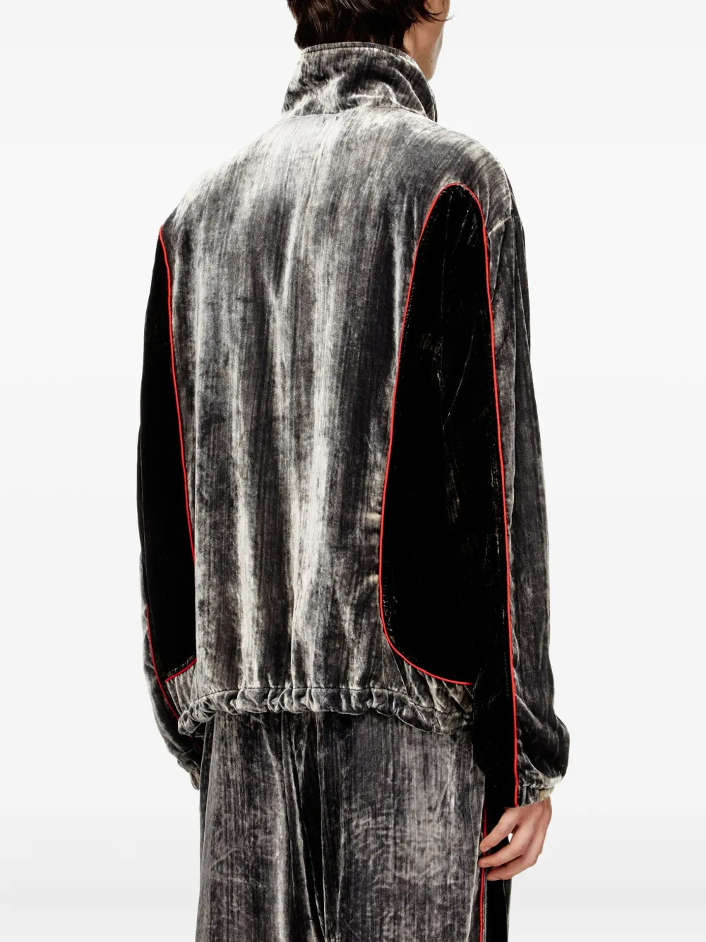 Diesel J-Hay trainingsjack Grijs