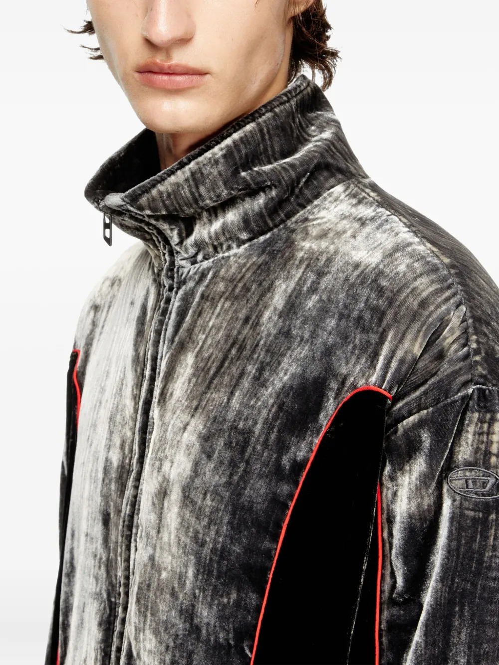 Diesel J-Hay trainingsjack Grijs