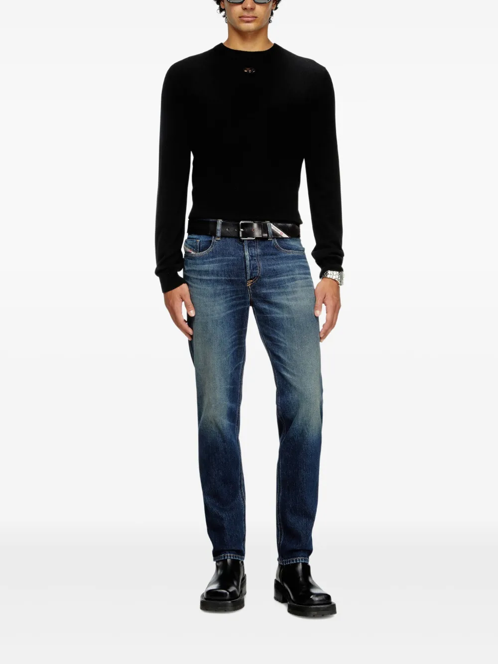 Diesel Jeans met vervaagd effect - Blauw