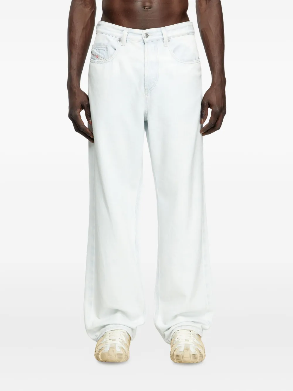 Diesel D-Macro ruimvallende jeans Wit