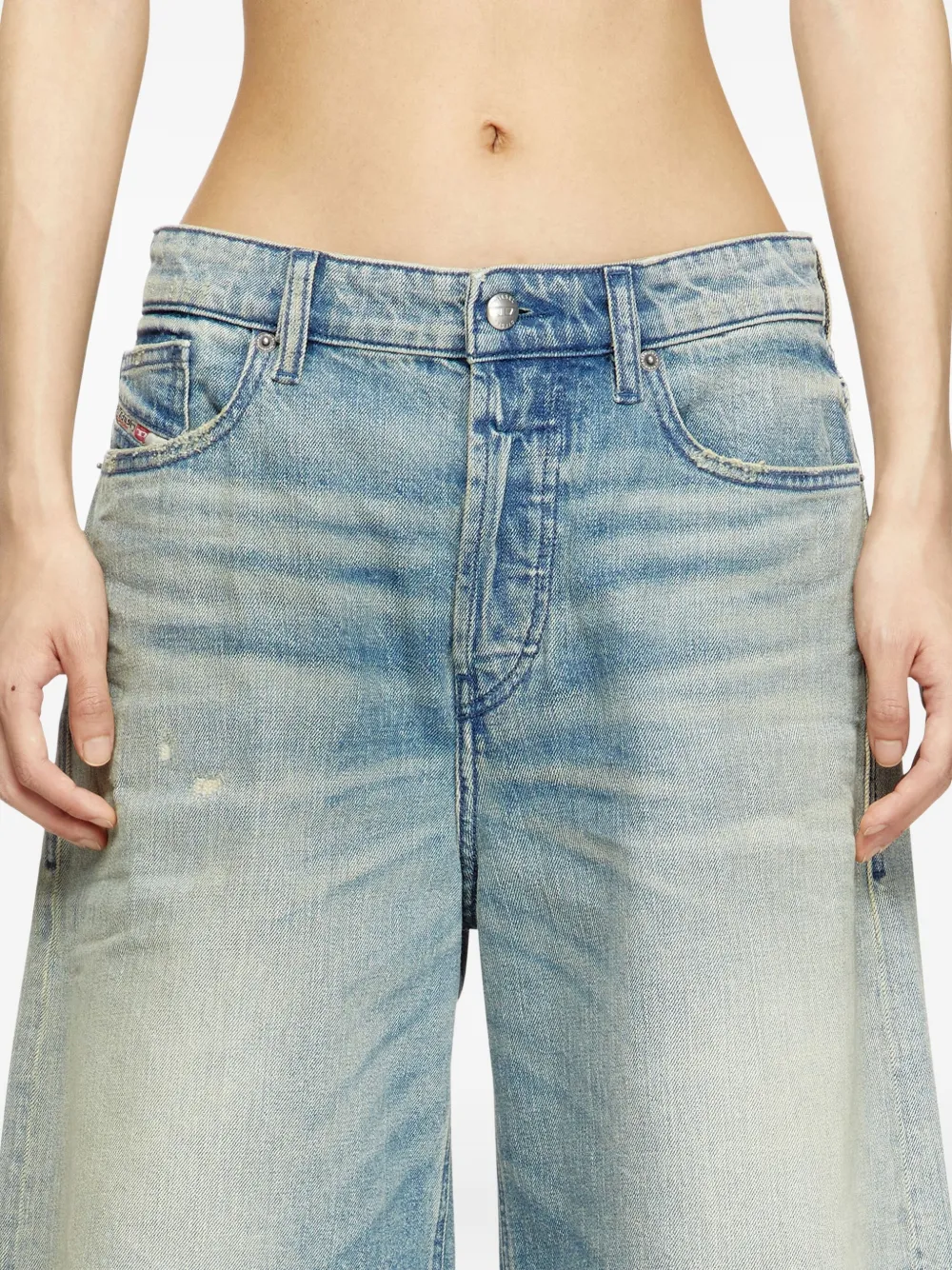 Diesel De-Sire denim shorts met lichte wassing Blauw