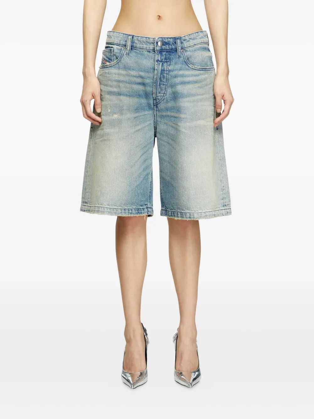 Diesel De-Sire denim shorts met lichte wassing Blauw