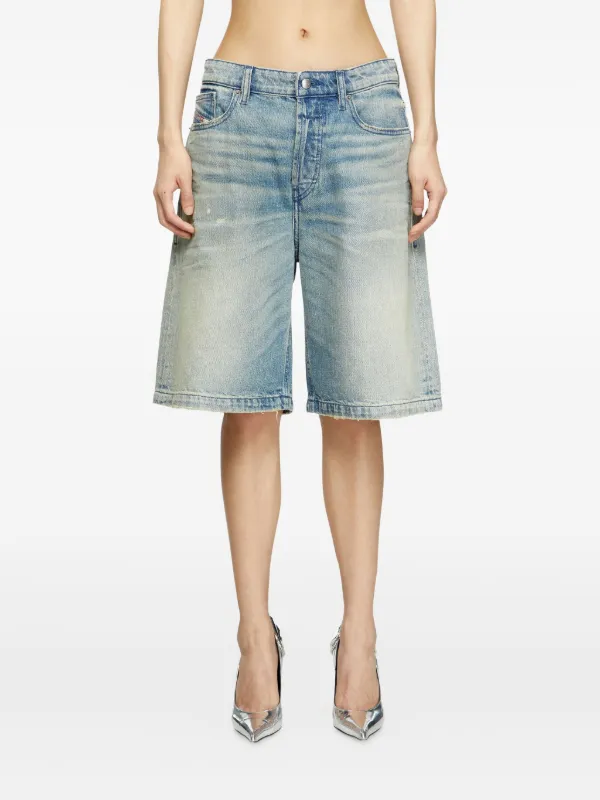 Diesel Shorts In worn-effect Denim | Blue | FARFETCH CA