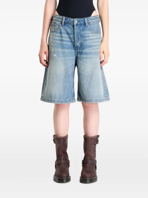 Diesel shorts in worn-effect denim