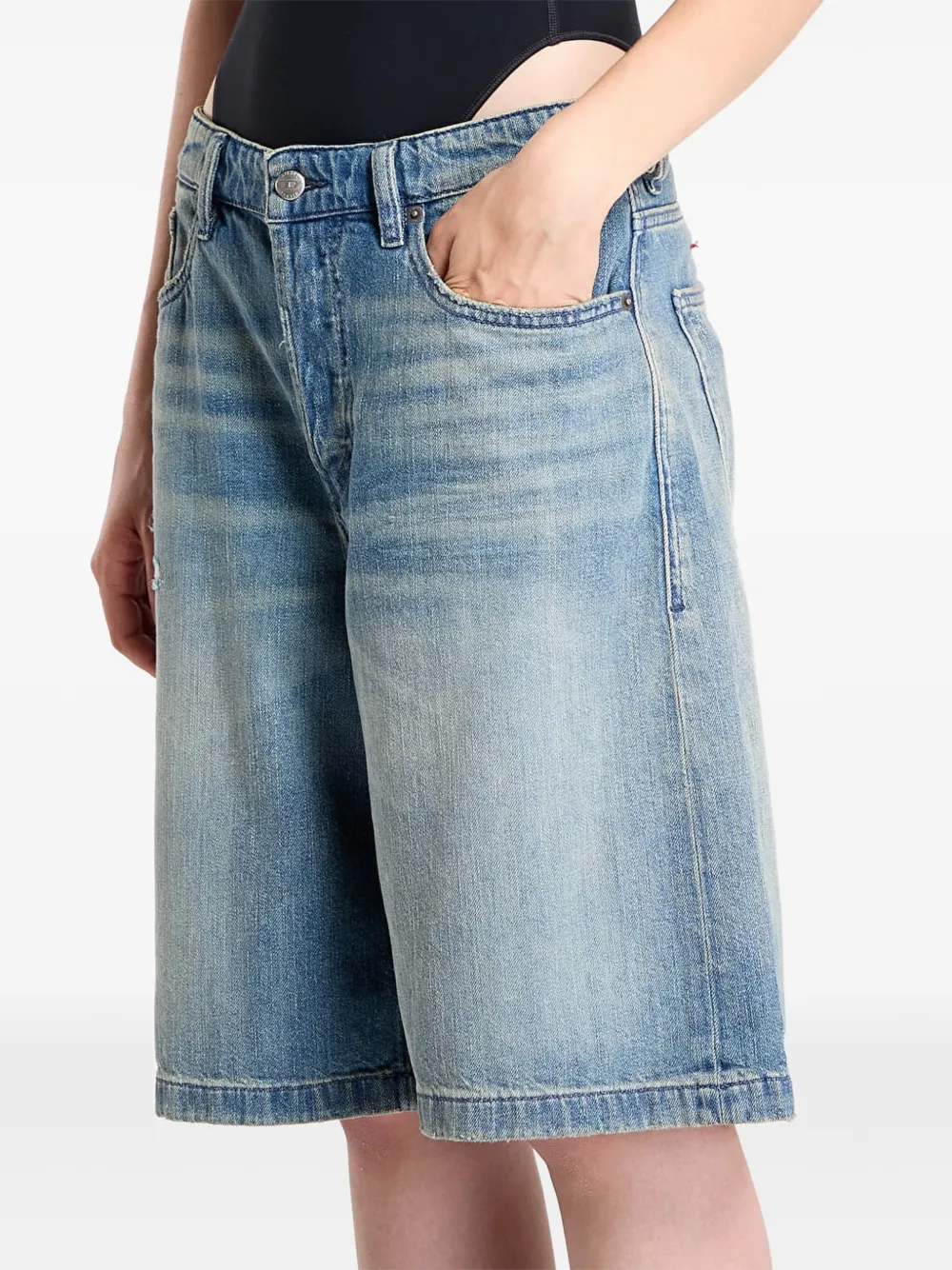 Diesel De-Sire denim shorts met lichte wassing Blauw