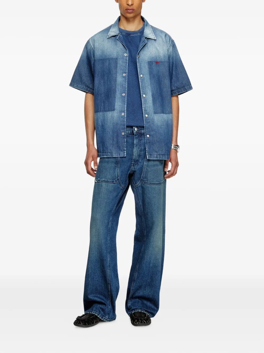 Diesel D-Nabil-D overhemd Blauw