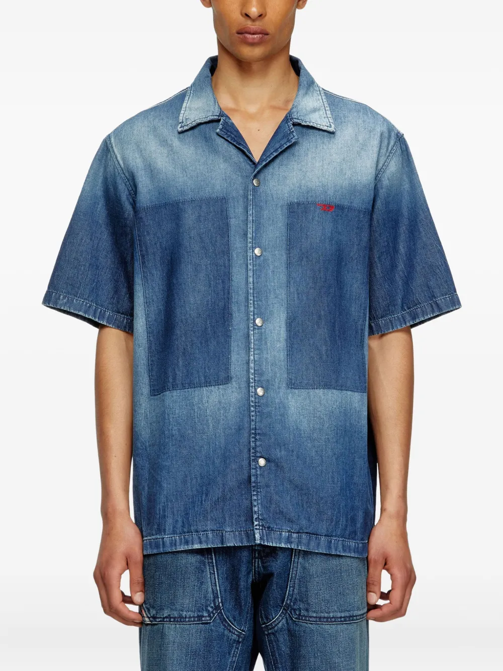 Diesel D-Nabil-D overhemd Blauw
