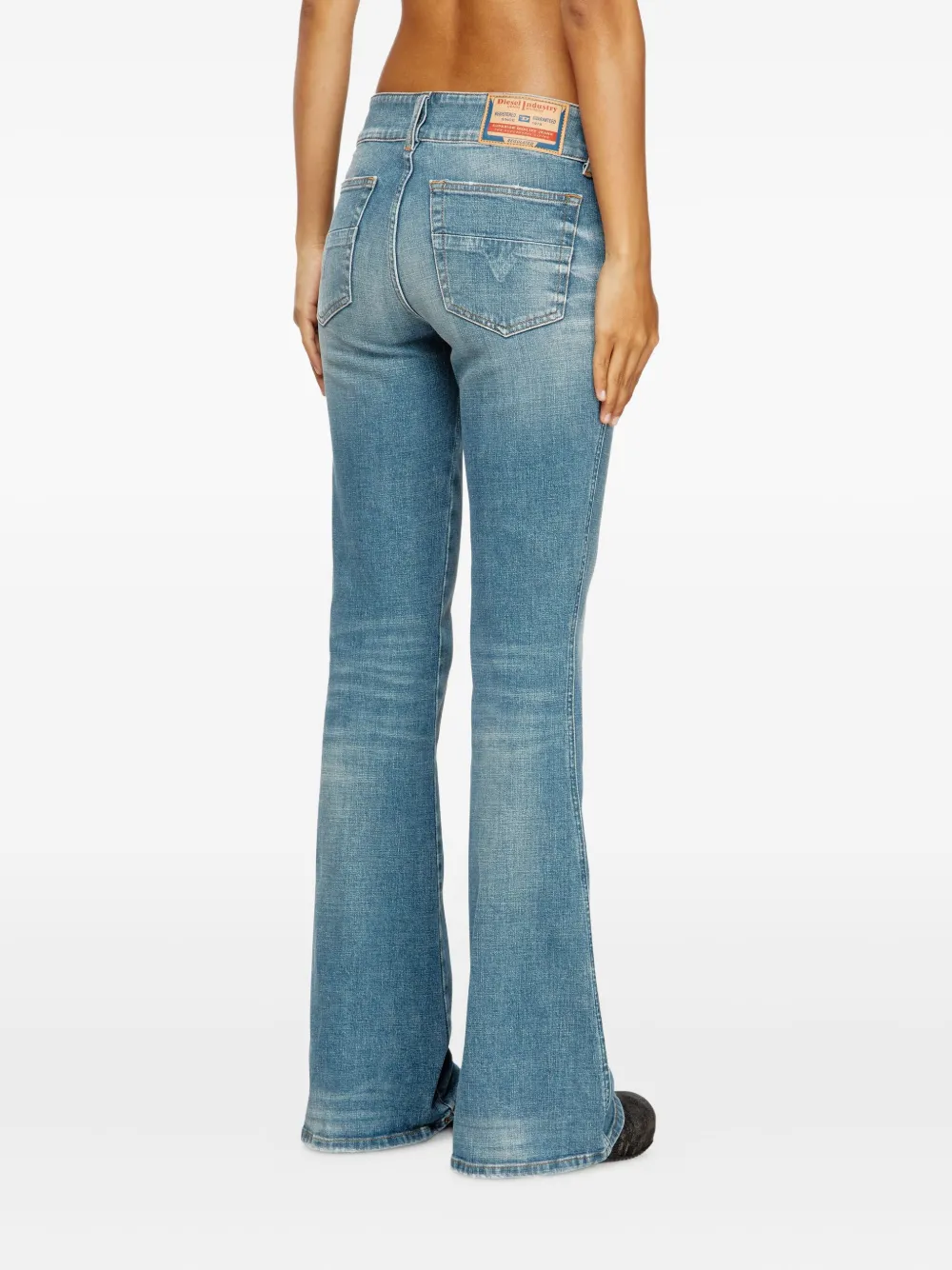 Diesel D-hush 09m58 bootcut jeans Blauw